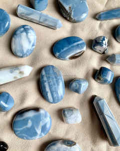 Owyhee bleu opale tour sculpté cristal obélisque pierre précieuse métaphysique naturelle de haute qualité pour REIKI guérison méditation Feng Shui - Product Image 6