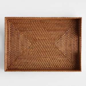 Vente en gros de plateaux à fruits ronds traditionnels en rotin naturel faits à la main de différentes tailles plateaux de service en rotin personnalisés plateaux de décoration intérieure - Product Image 6