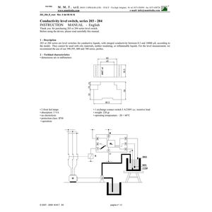 Regulador de nivel de conductividad de riel DIN 204 con función de encendido retardado y electrodo 230V CA Control de alta precisión - Product Image 4
