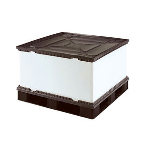 Cajas de plástico reciclables a granel de lujo compactas y versátiles Colección de Carbo eficiente en blanco y negro - Product Image 1