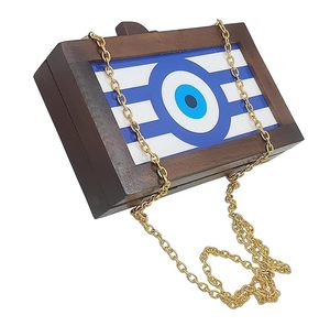 กระเป๋าคลัทช์ทำจากไม้หรูหราฟังกี้สำหรับผู้หญิงกระเป๋าแฟชั่นสำหรับผู้หญิงสวยๆโปรโมชั่นกระเป๋าแฟชั่น - Product Image 4