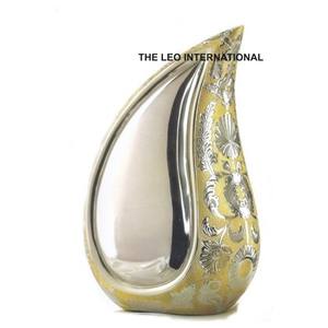 Juego de 3 urnas de Metal de aluminio ligero, accesorios funerarios de ceniza, textura en relieve, forma de lágrima, tamaño personalizado para funeraria - Product Image 6