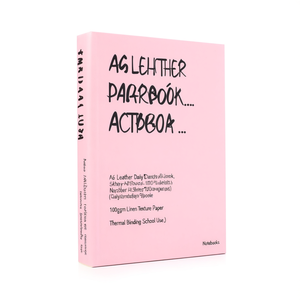 A6 Leather <b>Daily</b> <b>Planner</b> <b>Notebook</b>-80 Sheets 100gsm Linen Texture Paper Thermal Binding School Use Gift - Product Image 2