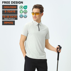 Camiseta Táctica de Manga Corta para Hombre, Bordada, Tejido Sólido, Casual, de Secado Rápido, Transpirable, con Spandex, Corte Holgado, para Actividades al Aire Libre, Venta al Por Mayor - Product Image 1