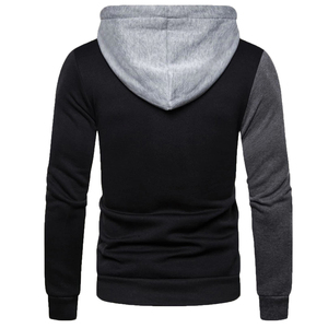 เสื้อสเวตเตอร์สวมหัวสำหรับผู้ชายผ้าฝ้ายออร์แกนิกใส่ได้ทั้งชายและหญิงเสื้อมีฮู้ดปักแบบผูกเชือกฟรีตัวอย่างเปล่า - Product Image 2