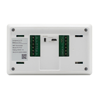 Thermostat intelligent WiFi Tuya carré avec capteurs et écran tactile, design moderne, 24VAC pour systèmes HVAC, certifié FCC, OEM/ODM