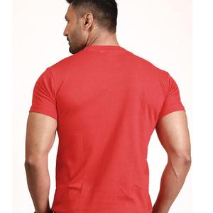 Camiseta básica negra de verano para hombre, Jersey Premium de algodón de calidad, logotipo personalizado, talla grande y alta, tela de punto con cuello OEM - Product Image 6