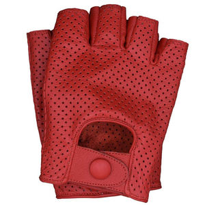 Guantes de Conducción de Cuero sin Dedos Unisex OEM, Cómodos, Transpirables, Ligeros, con Correa de Muñeca Ajustable, Altamente Duraderos - Product Image 1