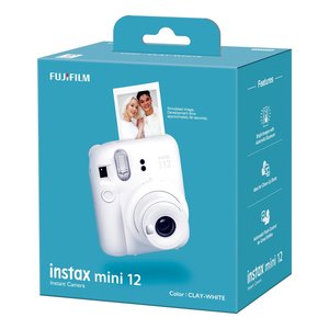 Cámara Instantánea Fujifilm para Mini 12, de un Solo Uso, Plástico, Enfoque Fijo, Color Blanco Arcilla, 16806121 - Product Image 2
