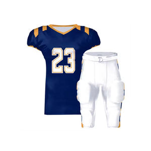 Último diseño de diferentes estilos de color liso uniforme de fútbol americano personalizado a granel conjunto de uniforme americano 2024 - Product Image 1