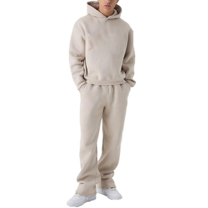 High Quality Custom Acid Wash Winter Boxy Tracksuit Windproof Factory-OEM ODM Sweatsuit Embroidery Print Streetwear - Product Image 1