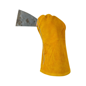 Guantes de soldadura de cuero de tendencia anti-calor antibacteriano al por mayor material suave duradero cómodo precio barato guantes de soldadura - Product Image 2