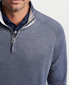 Jersey con cremallera de cuarto de rendimiento para hombre, camisetas de Golf de manga larga transpirables con logotipo personalizado, sudadera deportiva para gimnasio 1/4 con cremallera, venta al por mayor Oem - Product Image 6