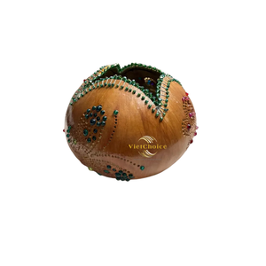 Lampe en gourde écologique et durable, fabriquée à partir de gourde naturelle pour l'éclairage décoratif de table et de sol - Product Image 6