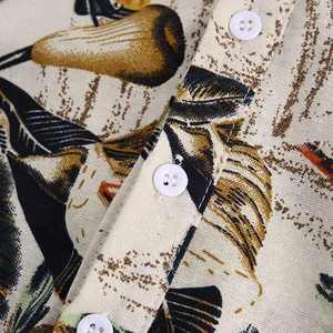 Proveedor personalizado impresión completa Primavera Verano hombres Hawaiano playa camisa y pantalones cortos conjuntos Hawaiano Ins camisa - Product Image 3