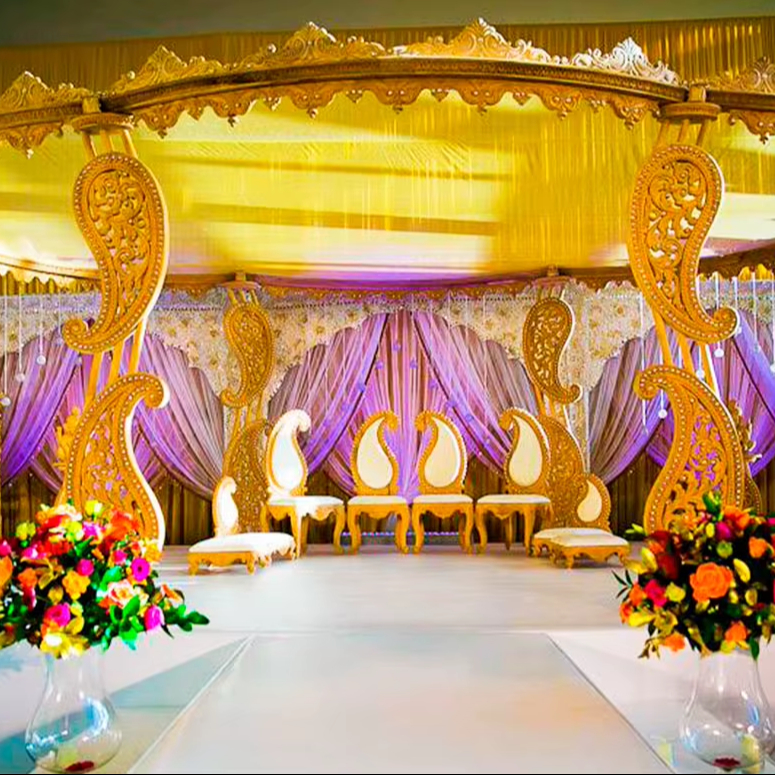 Online Jodha Akbar Elegant Wedding Stage Setup Solutions