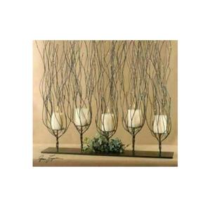 Décoration de table en métal Bougeoirs en cristal de luxe Support classique de haute qualité pour la décoration de mariage et de restaurant à la maison sur mesure - Product Image 1