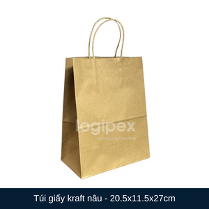 Impresión personalizada bolsas de papel Kraft reciclables Compras/regalos de ropa/bolsas de papel para llevar comida mango personalizado 100 - Product Image 6