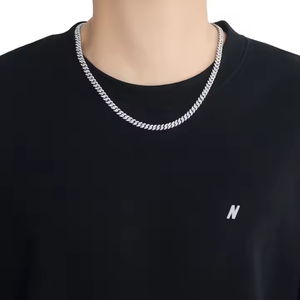 Collar de Cadena Cubana de Estilo Premium con Diamantes Moissanite de Alto Brillo, Collar Iced Out para un Look Moderno, de la India - Product Image 5