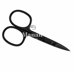 MANAN INSTRUMENTS - Tijeras para Cutículas Rectas de Acero Inoxidable Negro para Diestros, Afiladas, Precisas, Duraderas, Herramienta de Manicura - Product Image 4