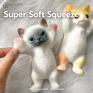 Giocattolo Squishy Gatto Neinei Kawaii, Super Morbido, a Lenta Risalita, in TPR, Antistress, Realistico, a Forma di Gattino, Giocattolo Antistress, Vendita all'Ingrosso, OEM - Product Image 3