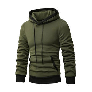 Dernière Offre Spéciale sweats à capuche pour hommes sweatshirts fabricant de vêtements personnalisés vêtements de sport hauts pullover épais polaire sweats à capuche pour hommes - Product Image 1