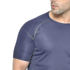Camiseta Deportiva para Hombre, Ecológica, Ligera, Transpirable, de Secado Rápido, para Gimnasio, Running, Entrenamiento, Cuello Redondo, Manga Corta, Talla Grande - Product Image 6