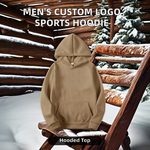Sudadera con capucha deportiva de gran tamaño para hombre, sudadera holgada a la moda con logotipo personalizado Puff poliéster/algodón XS largo polar al por mayor - Product Image 6