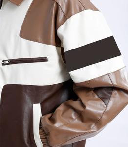 Chaqueta oficial de NASCAR de alta calidad de proveedor mayorista OEM, chaquetas de carreras personalizables, chaqueta de cuero Vintage NASCAR bordada - Product Image 4