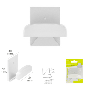 Gancio Adesivo in Acciaio Inossidabile Colore Bianco - Product Image 2