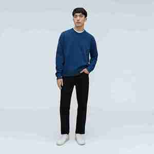 Sweat-shirt personnalisé avec logo pour homme, col rond, 100% coton molletonné, imprimé en sérigraphie, écologique, pour l'automne - Product Image 4
