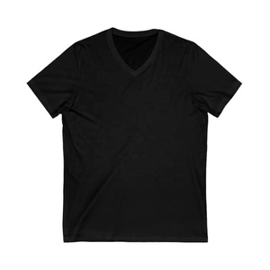 T-shirt d'été pour homme en coton bleu roi uni à manches courtes, col en V, personnalisable avec logo, vente en gros - Product Image 6