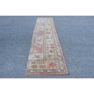 Tapis turc, tapis de couloir 2,7x10,7 pieds, tapis persan rouge - Product Image 2