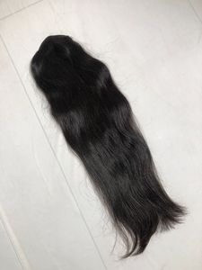 En gros 20 "vague naturelle queue de cheval extensions de cheveux humains brut cambodgien Remy vierge cuticule alignée meilleur fournisseur indien - Product Image 5