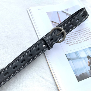 Cinturón de cuero de vaca informal de lujo para hombre, longitud personalizada con aleación de acero para hebilla para pantalones vaqueros, usabilidad mejorada con Lo personalizado - Product Image 5