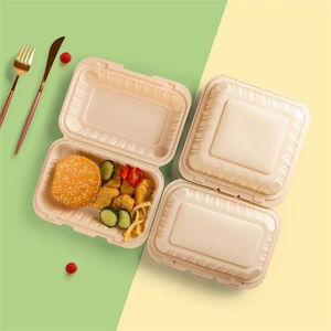 กล่องบรรจุอาหารจากแป้งข้าวโพดแบบย่อยสลายได้ 2 หรือ 3 ช่อง สำหรับขายส่ง กล่องอาหารกลางวันจากแป้งข้าวโพดแบบนำกลับบ้าน - Product Image 4