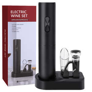 Ensemble ouvre-bouteille électrique USB avec coupe-capsule pour fêtes et amateurs de vin, accessoires de cuisine en plastique, cadeau - Product Image 1