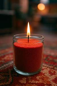 Square Glass Jar Double Wick Soy Wax Scented Candle Ramadan Eid Home <b>Decoration</b> Aromatherapy Stress Relief Luxury Long Burn Gift - Product Image 5