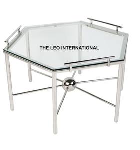 Table basse de style royal européen en bois massif sculpté, table gigogne de luxe pour salon, table basse pour usage domestique - Product Image 3