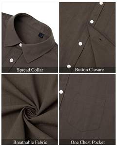 เสื้อเชิ้ตผู้ชายไซส์ใหญ่ ชุดชายหาดแขนสั้นคอปกสไตล์ลำลองแบบยุโรปและอเมริกา พร้อมกางเกงขาสั้น สำหรับฤดูร้อน - Product Image 5