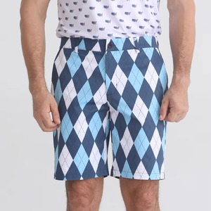 Spandex/poliéster de alta calidad, venta al por mayor, pantalones cortos personalizados para hombre, Joggers, informal, chino, elástico, Frente plano, secado rápido, con bolsillos - Product Image 4