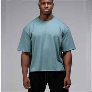 2025 camiseta de gran tamaño personalizada rápida para hombre, 100% algodón, peso pesado, 280gsm, 300gsm, 320gsm, cómoda a la moda - Product Image 5