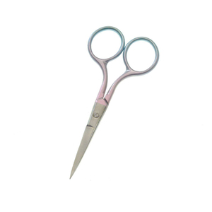 Tijeras profesionales de manicura de acero inoxidable QNQ, herramienta de belleza para depilación Facial fina, punta recta afilada para cejas - Product Image 5