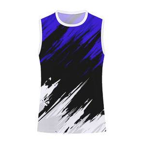 OEM Wholesale Sublimation <b>Tanktops</b> for <b>Men</b> high quality Anti shrink cheap price anti pilling Tank Tops With Customized color - Product Image 3