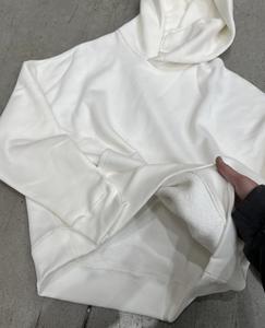 เสื้อฮู้ดดี้สตรีทแวร์แบบสั่งทำพิเศษ ผ้าเฟรนช์เทอร์รี่ 420 GSM ตัดเย็บแบบครอป ตะเข็บตัดกัน ทรงโอเวอร์ไซส์ ซิปหน้า คุณภาพเยี่ยม แฟชั่นใหม่ - Product Image 5