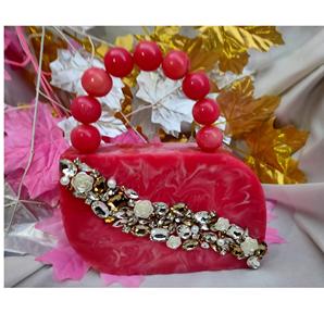 Pochette de type personnalisé en résine artisanale indienne pour femme - Product Image 6