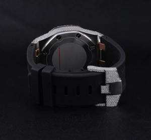 41มม. VVS Moissanite เพชรน้ำแข็งทำด้วยมือนาฬิกาข้อมืออัตโนมัติกลไกการตั้งค่าไมโครนาฬิกาที่ปรับแต่งได้ - Product Image 5