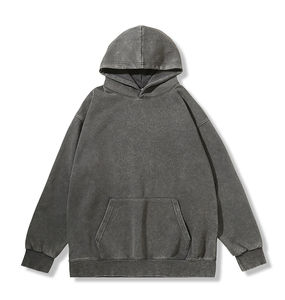 Trending Men's Hoodies Street Fashion Basic Hooded Plus Fleece Sudaderas con capucha para hombre - Product Image 3