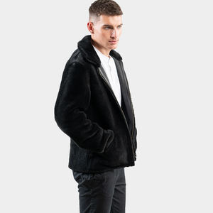 แจ็กเก็ตหนังแท้สำหรับผู้ชายแขนยาวดีไซน์ใหม่ล่าสุด - Product Image 5