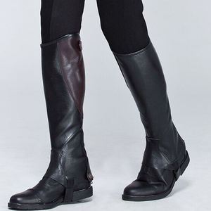 Demi-galon en cuir de bonne qualité pour l'équitation, unisexe, couvre-bottes d'équitation, durable, confortable, respirant - Product Image 4